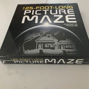 The 25 Foot Long Picture Maze Concepts Puzzle Hardcover Book Box